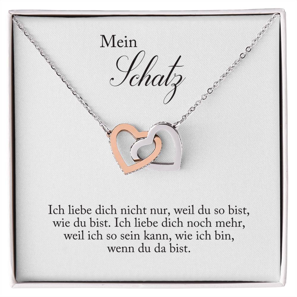 Schmuck Geschenk für Frau mit Halskette und Karte
