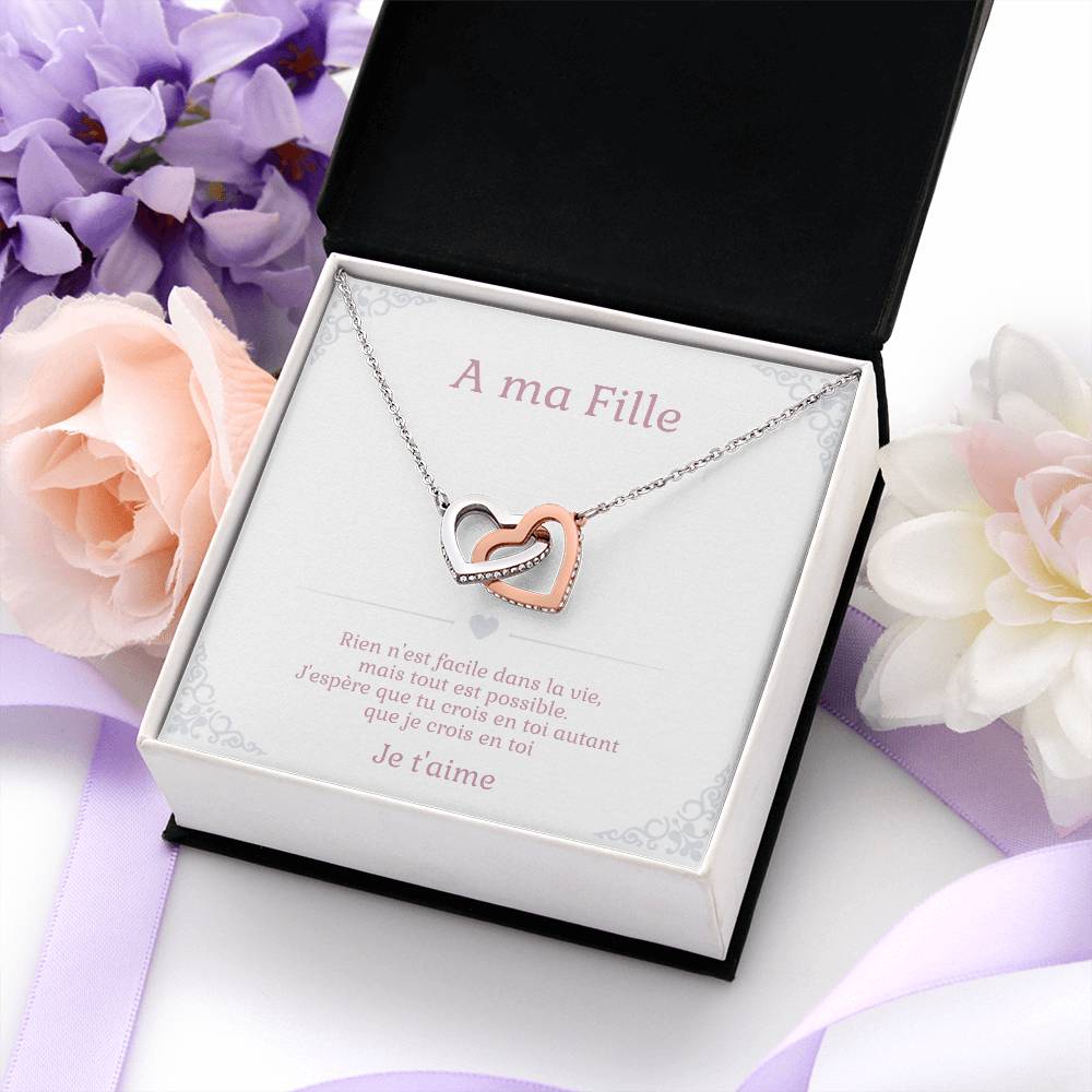 Bijou sentimental pour fille – collier et carte personnalisée