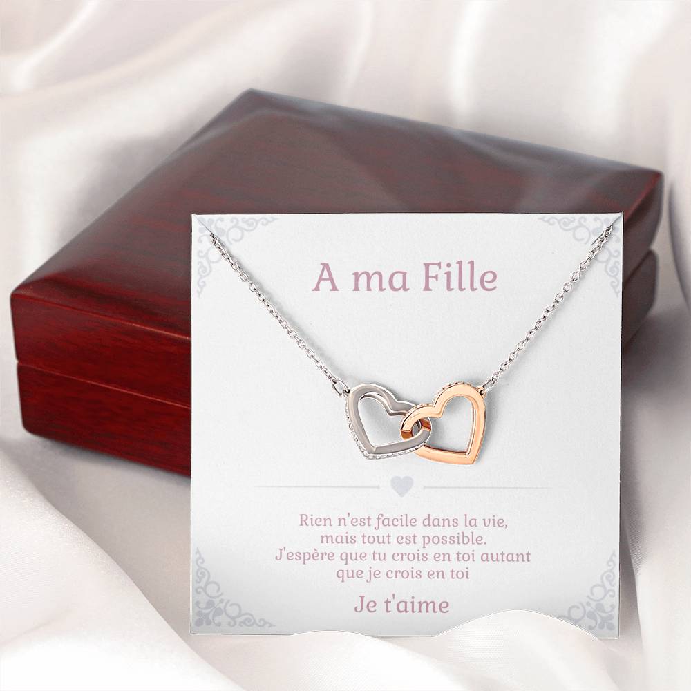 Boîte à bijoux élégante et collier pour fille - cadeau parfait