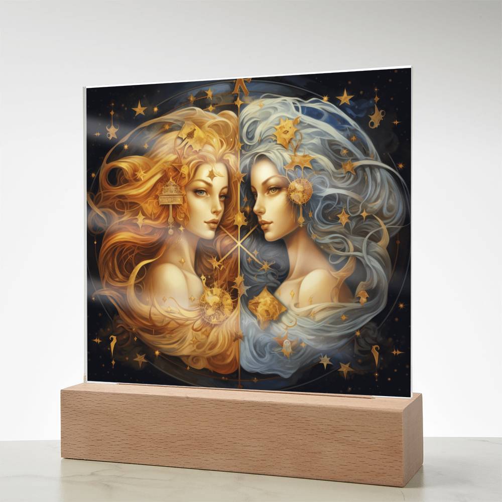 Einzigartiges Nachtlicht für Zwillinge-Fans.