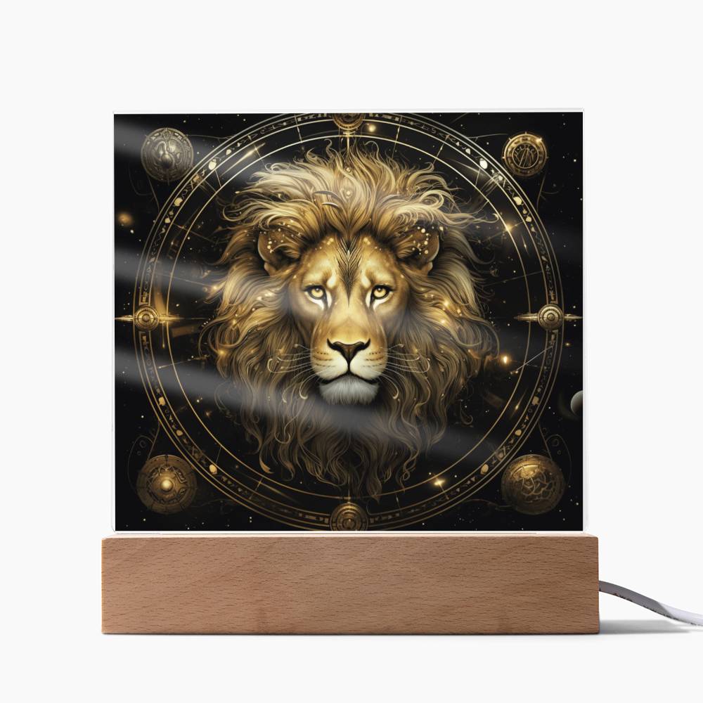 Nachtlampe mit Löwe-Motiv: Ein königliches Geschenk.