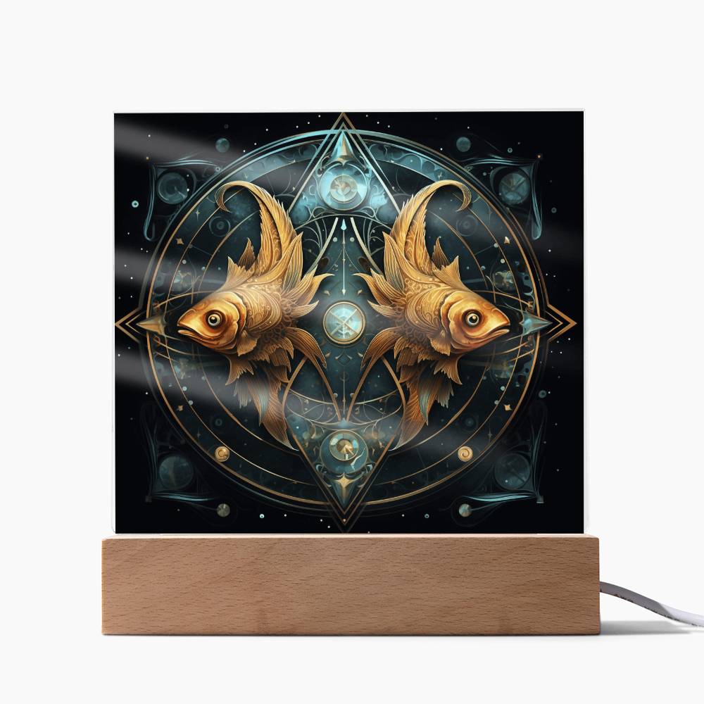 Nachtlampe mit Fische-Motiv: Ein träumerisches Geschenk.