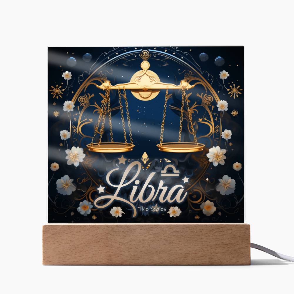 Nachtlampe mit Waage-Motiv: Ein ausgewogenes Geschenk.