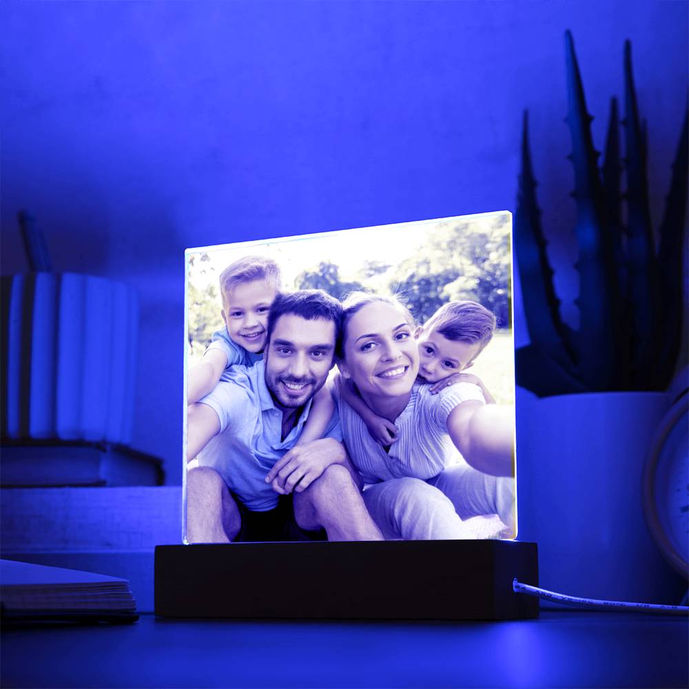 acrylglas foto mit beleuchtung