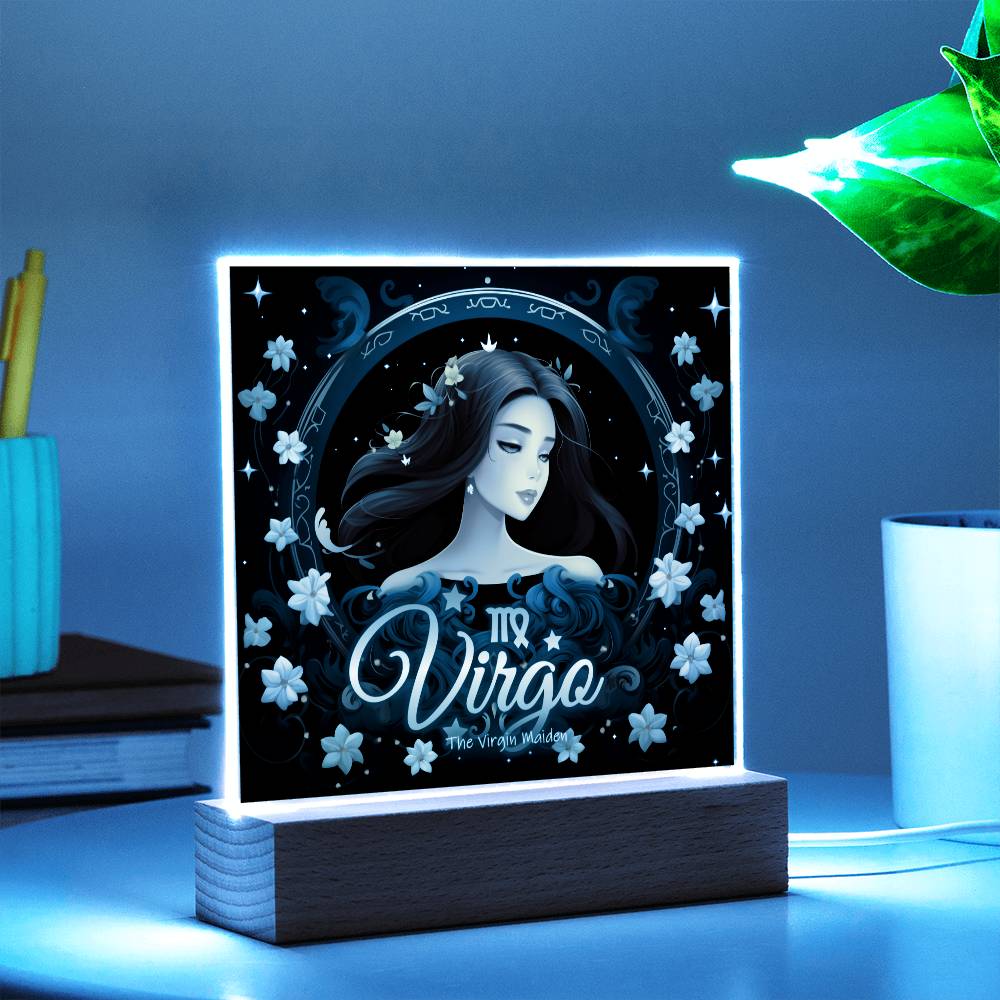 Geschenkideen für Jungfrau: Nachtlampe mit Sternzeichen-Motiv.