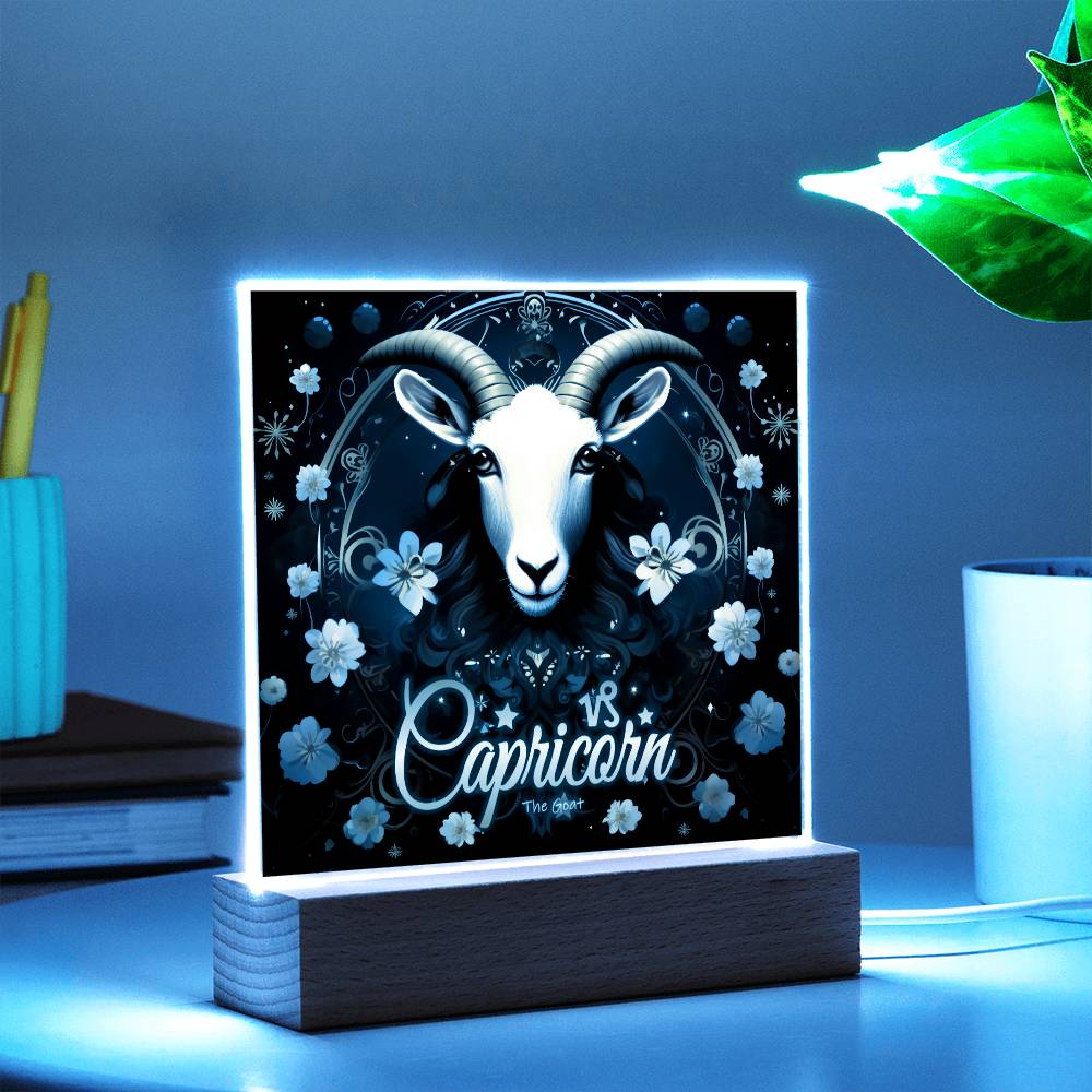 Geschenkideen für Steinbock: Nachtlampe mit Sternzeichen-Motiv.