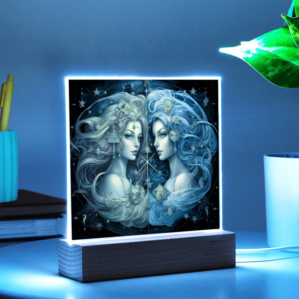 Geschenkideen für Zwillinge: Sternzeichen Nachtlampe.