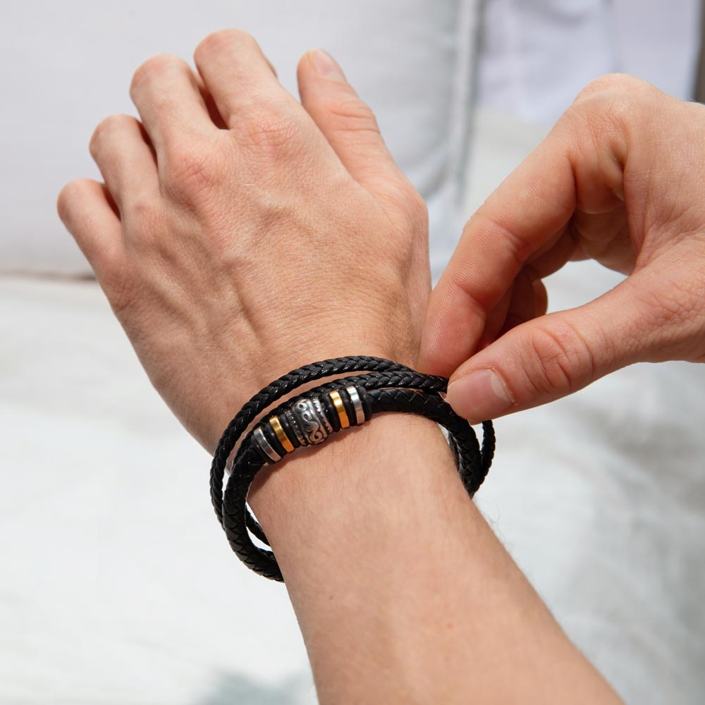 Modernes Jugendweihe Armband für Jungen als Geschenk