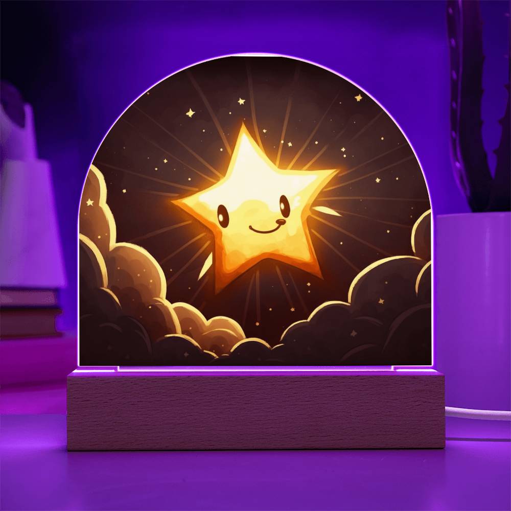 Entzückendes Nachtlicht für das Kinderzimmer - Sternenhimmel-Zauber für Mädchen.
