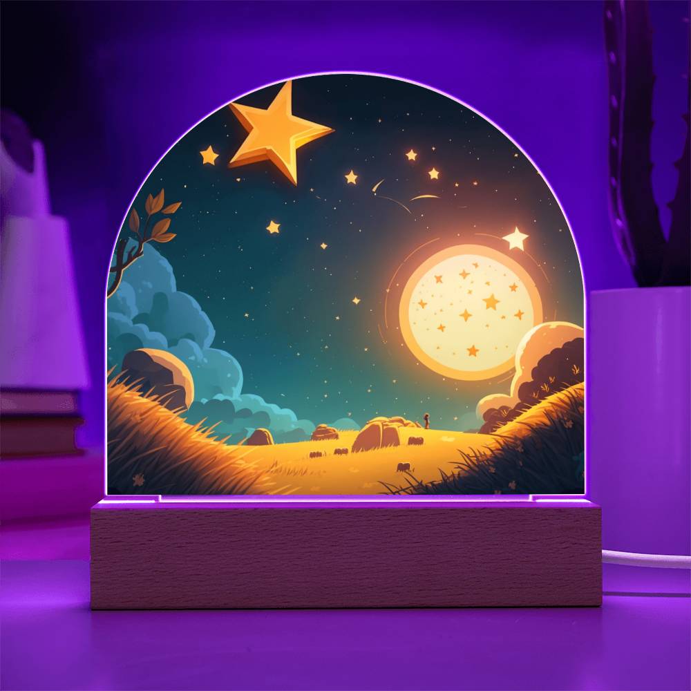 Entzückendes Nachtlicht für das Kinderzimmer - Sternenhimmel-Zauber für Mädchen.
