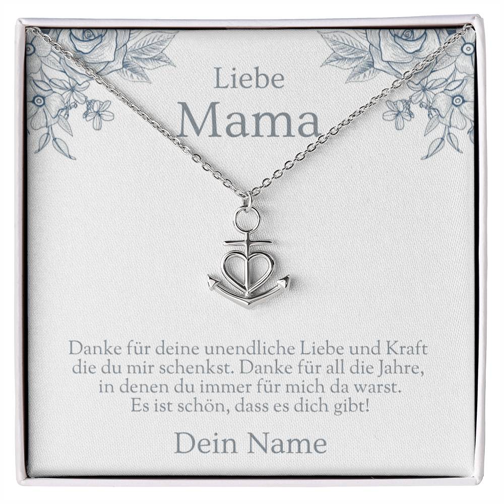 Schmuck Geschenk für Mama mit Halskette und Karte