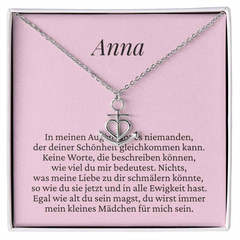 Geschenk für Mädchen mit eleganter Halskette und liebevoller Karte