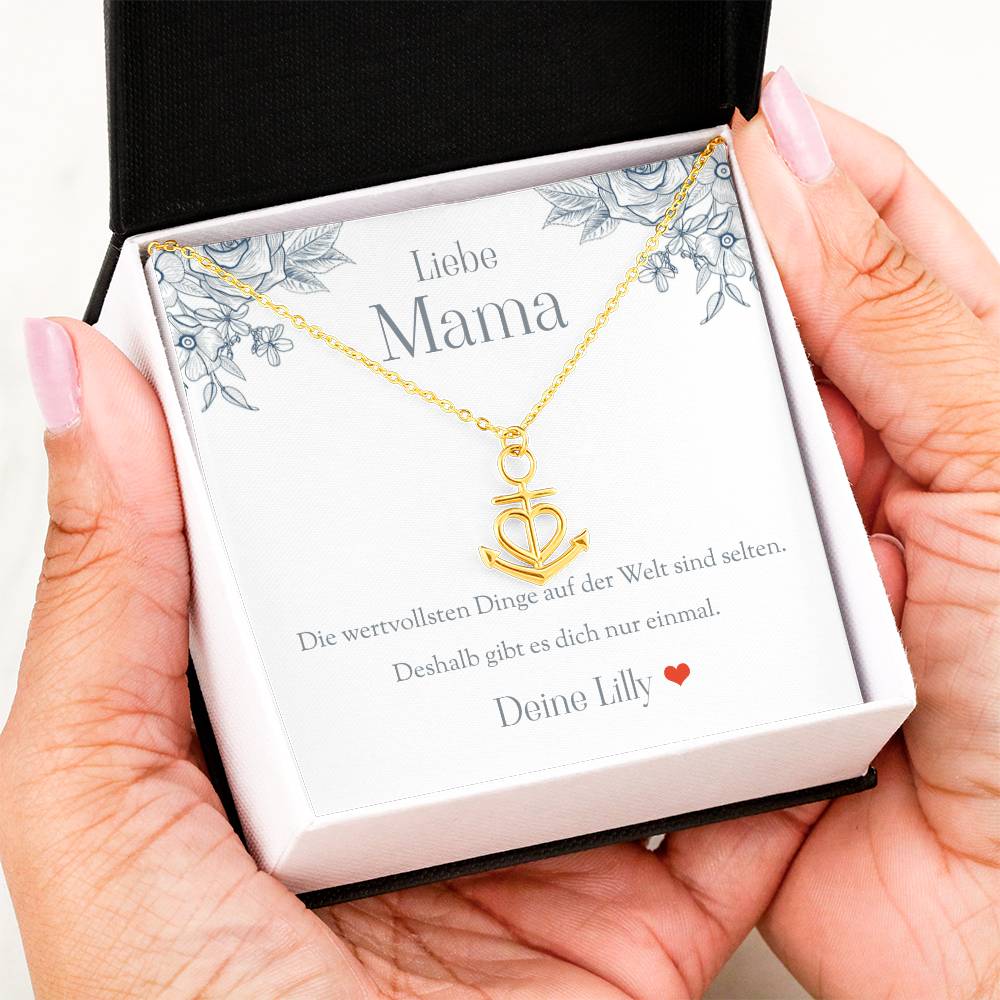 Geburtstagsgeschenk für Mutter – Schmuck Halskette mit Karte