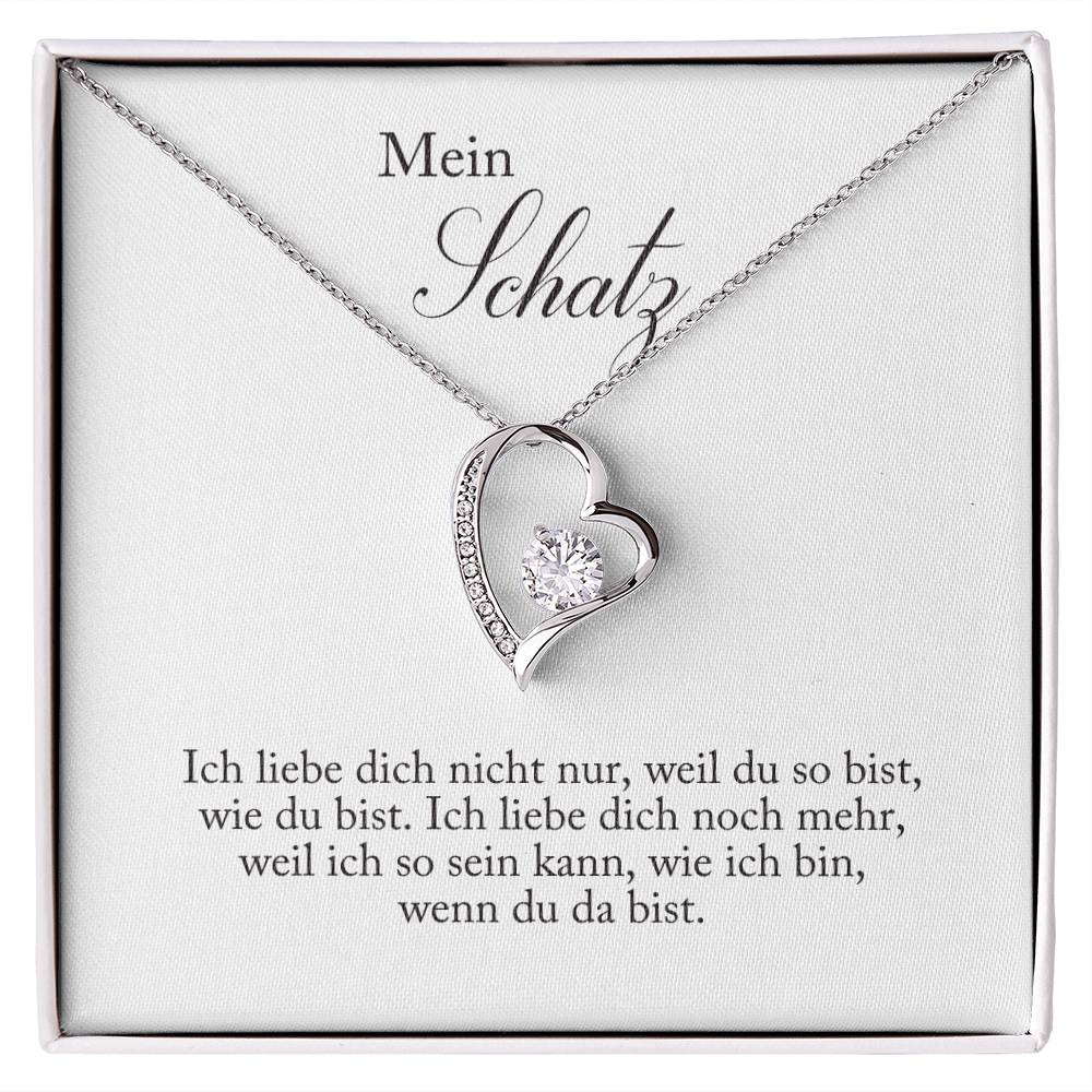 Schmuck Geschenk für Frau mit Halskette und Karte