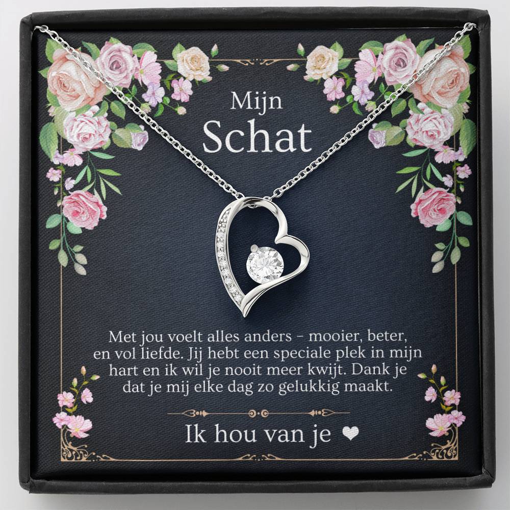 cadeautje vrouw - romantisch cadeau met kaart en sieradendoos
