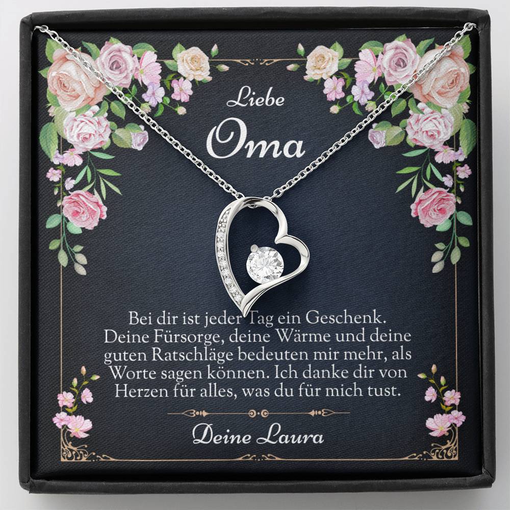 Weihnachtsgeschenk Ideen für Oma – Besondere Kette von Enkelin