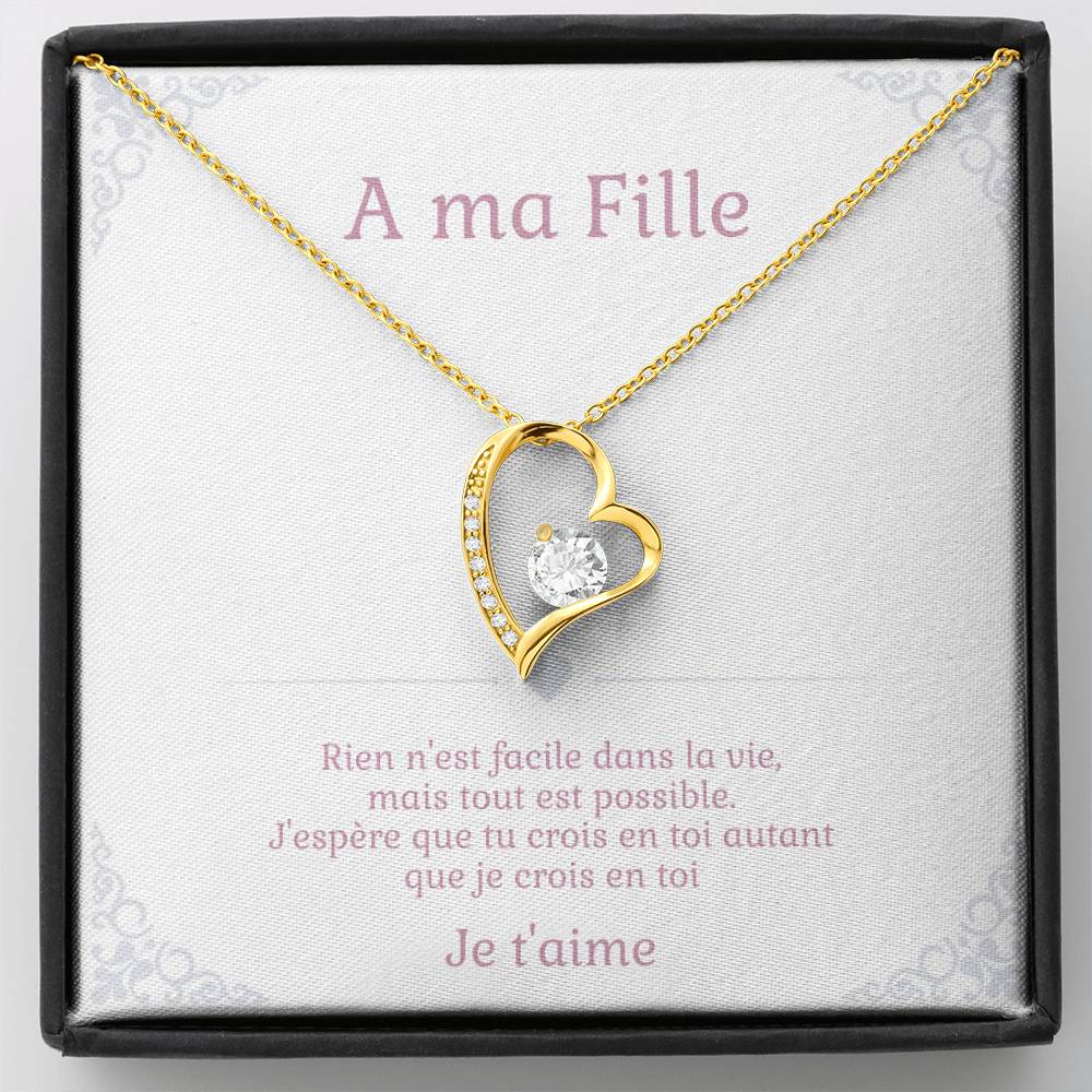 Collier élégant pour fille – cadeau précieux avec boîte à bijoux