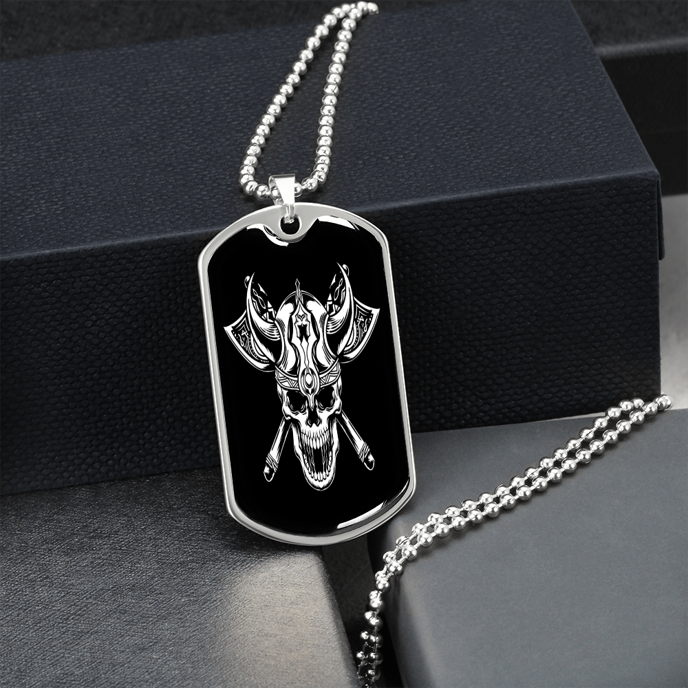 totenkopf kette herren