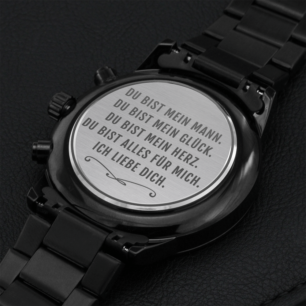 'Du bist mein Mann' Armbanduhr Chronograph