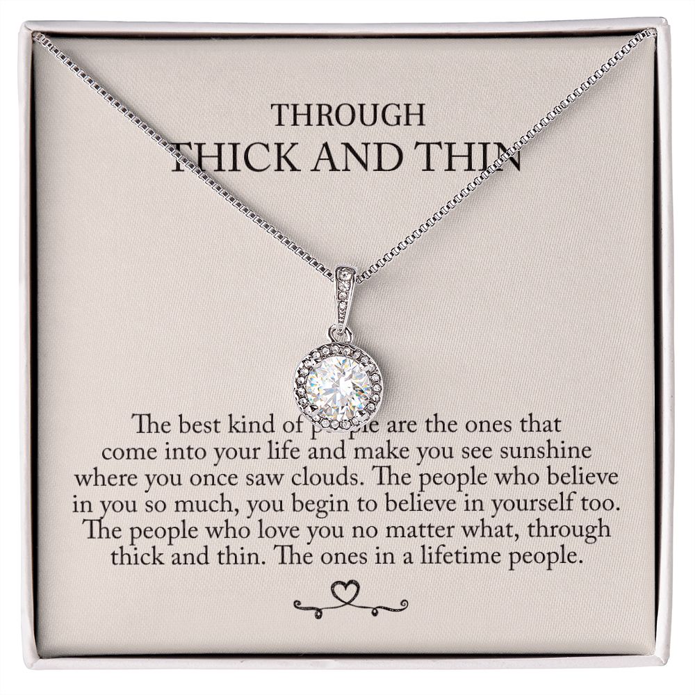 'Through thick and thin' Eternal Halskette