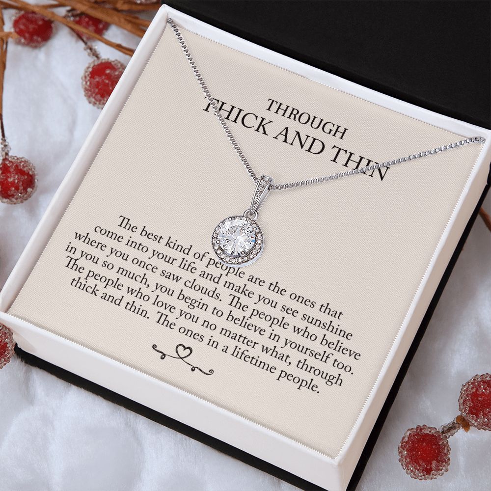 'Through thick and thin' Eternal Halskette