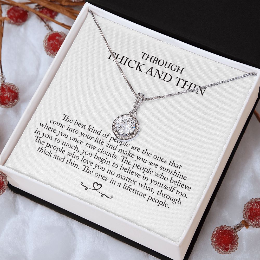 'Through thick and thin' Eternal Halskette