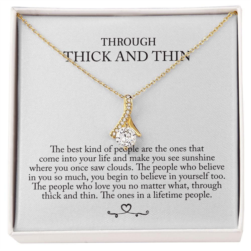 'Through thick and thin' Allure Halskette