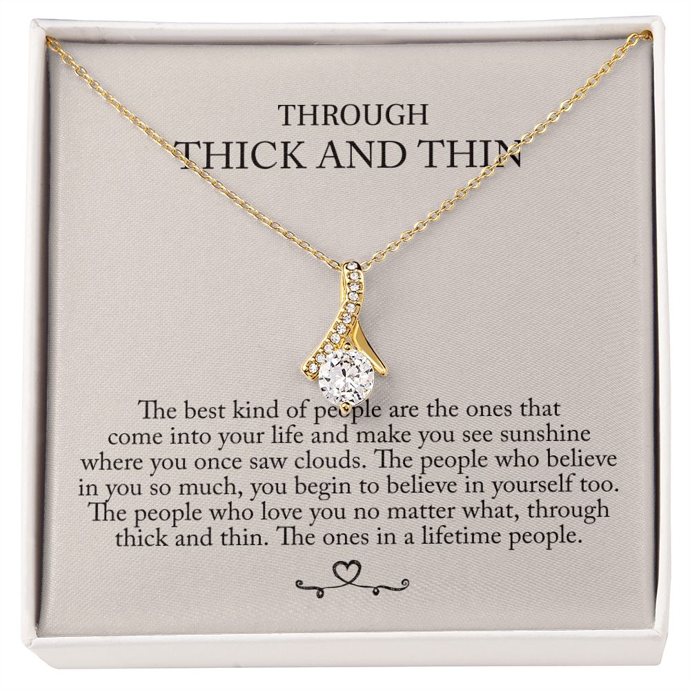 'Through thick and thin' Allure Halskette