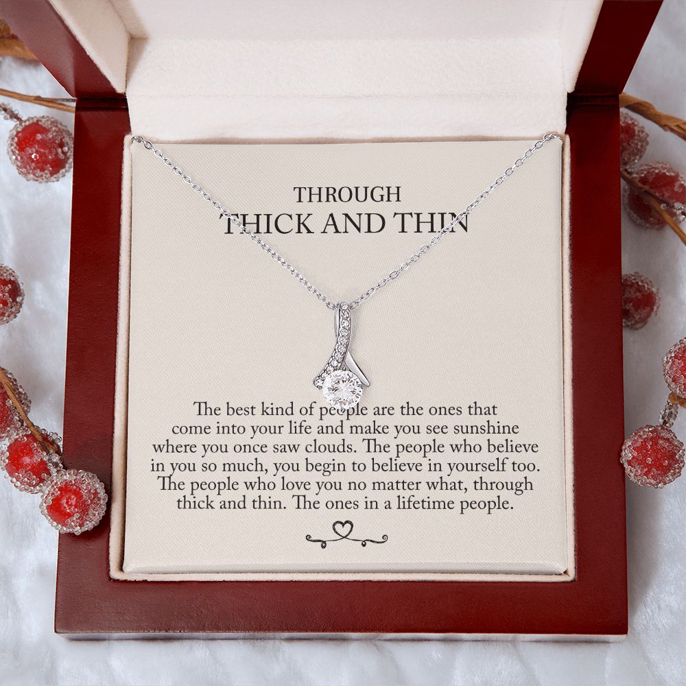 'Through thick and thin' Allure Halskette