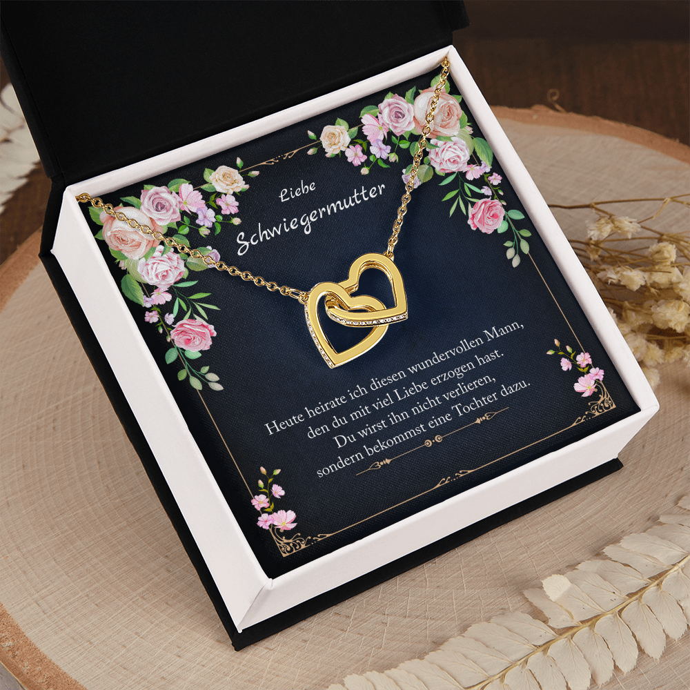 'Du wirst ihn nicht verlieren' Verbundene Herzen Halskette