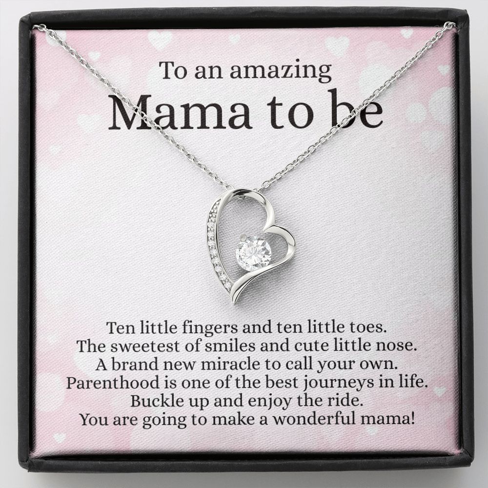 'Ten little fingers' Funkelndes Herz Halskette