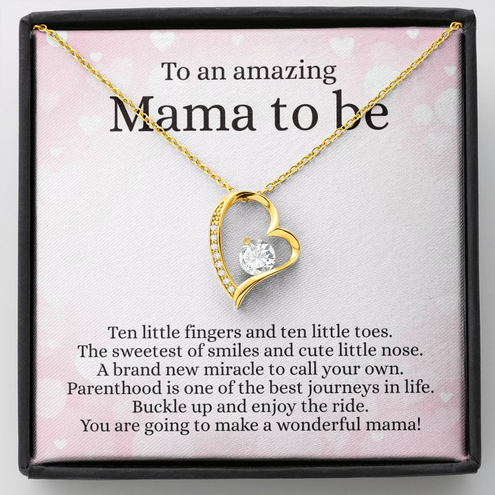 'Ten little fingers' Funkelndes Herz Halskette