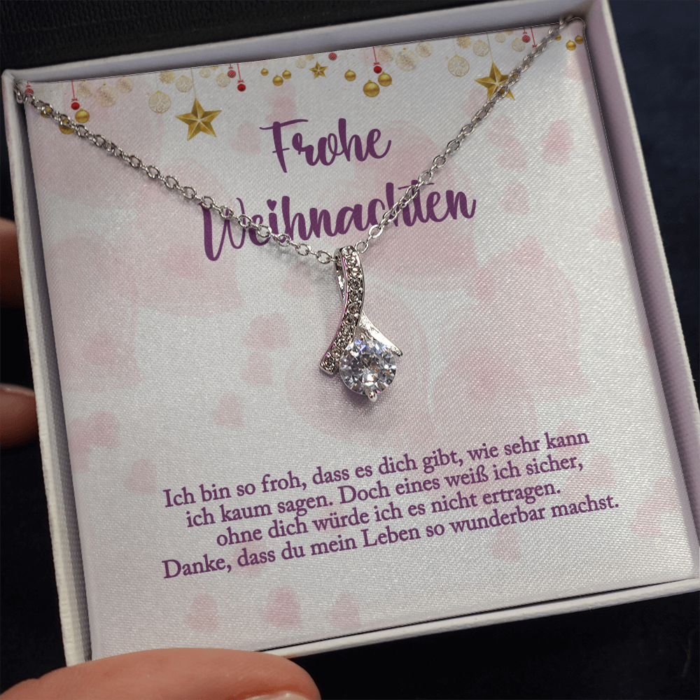 'Danke, dass du mein Leben so wunderbar machst' Allure Halskette