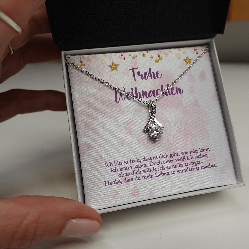 'Danke, dass du mein Leben so wunderbar machst' Allure Halskette