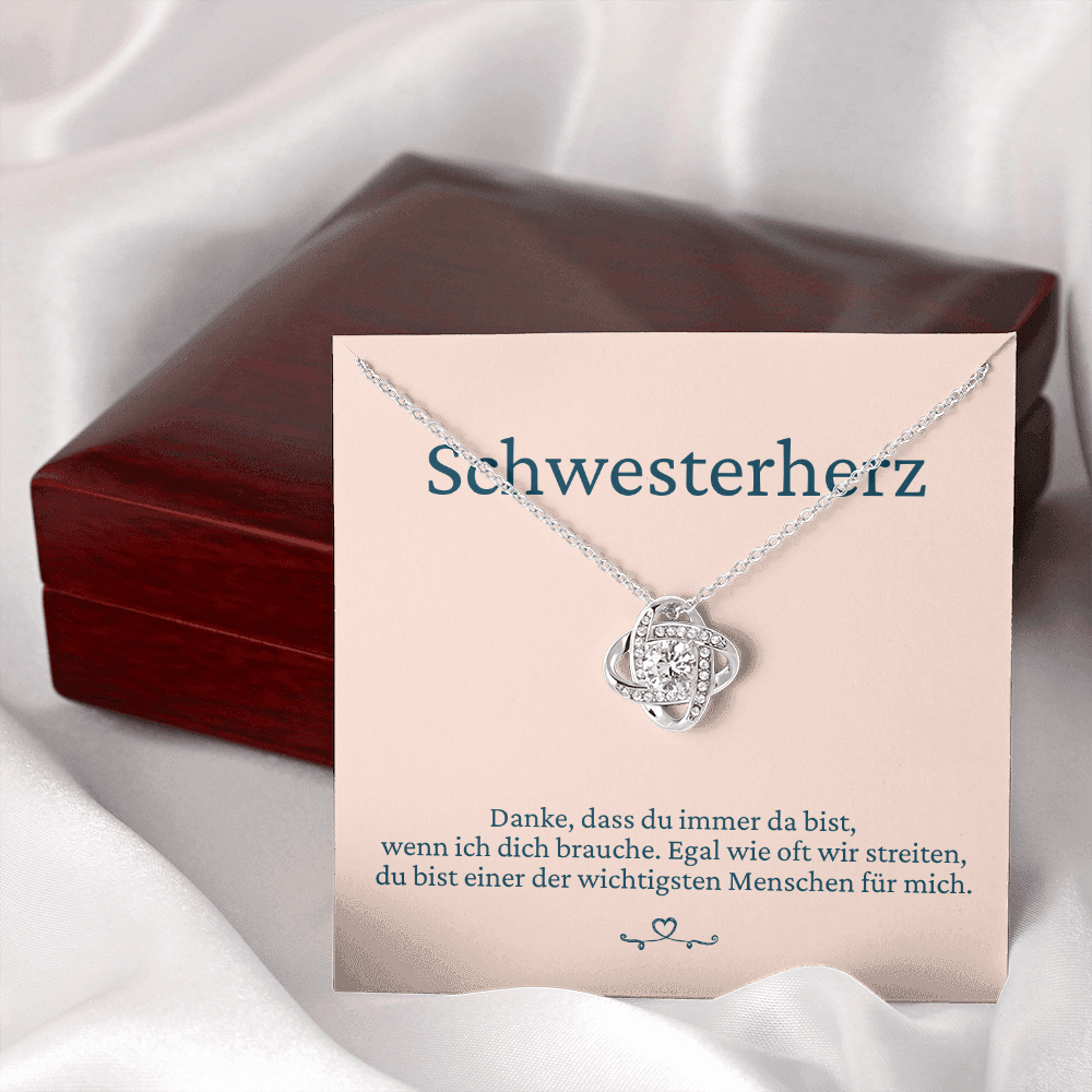 personalisierte kette für schwester