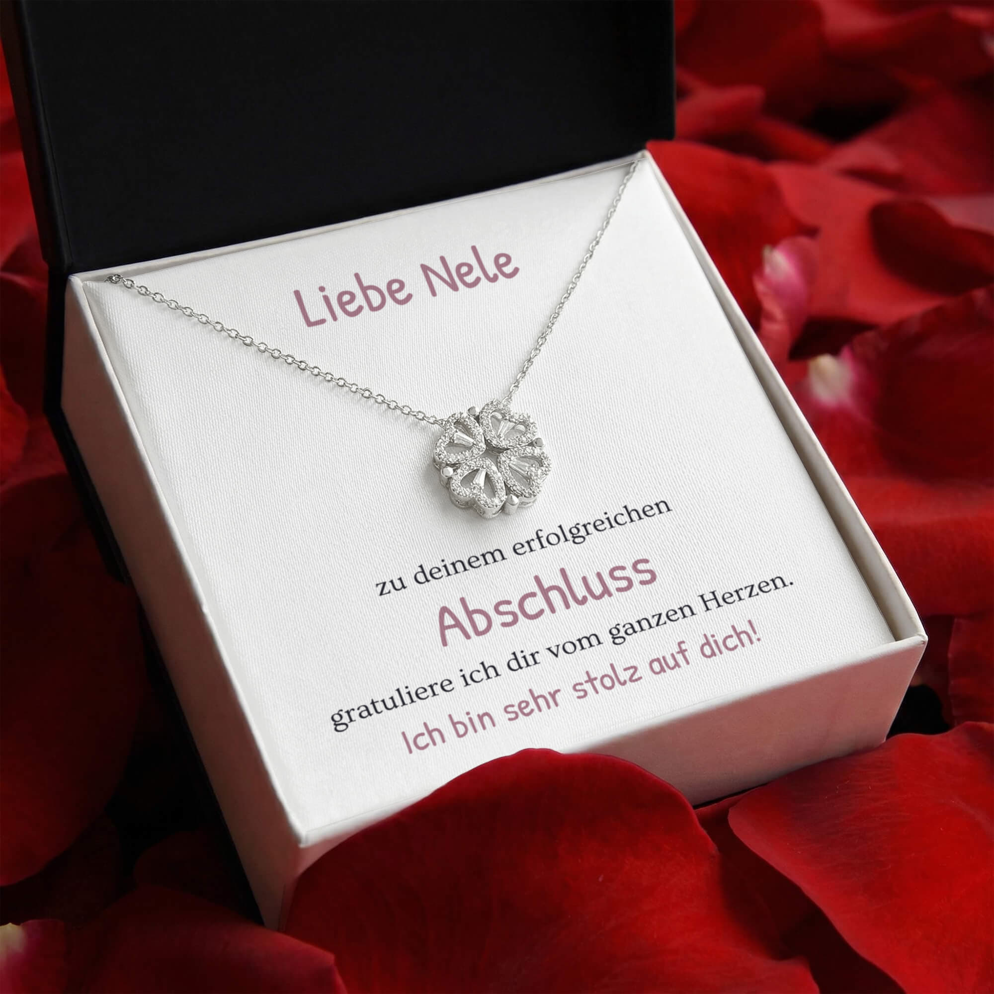 Filigrane Schmuck Halskette als elegantes Geschenk zum Abschluss für sie