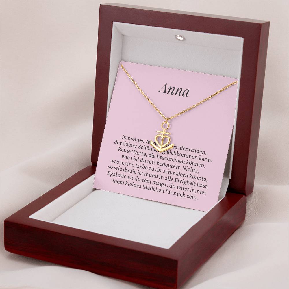 Liebevolles Halsketten‑Geschenk für Mädchen mit emotionaler Karte