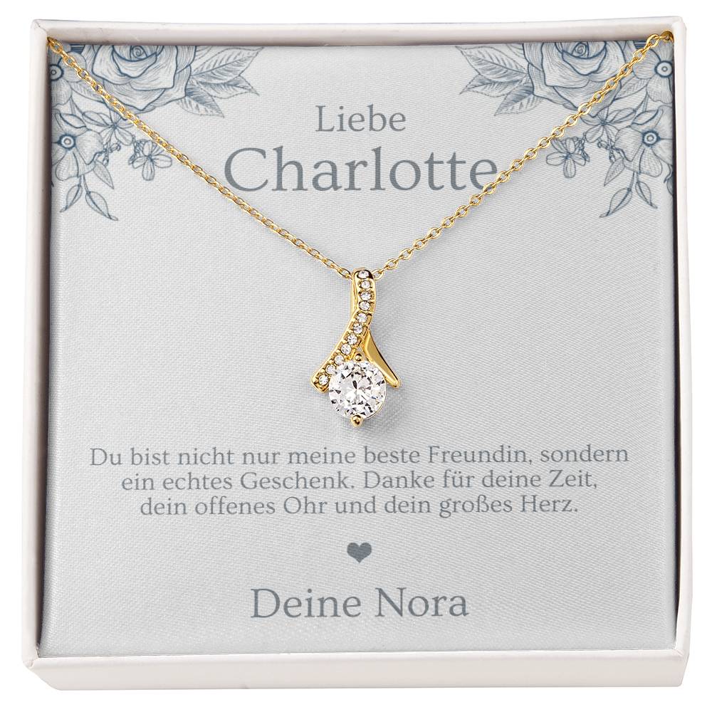 Schmuck Geschenk für die beste Freundin mit Personalisierung und Geschenkbox
