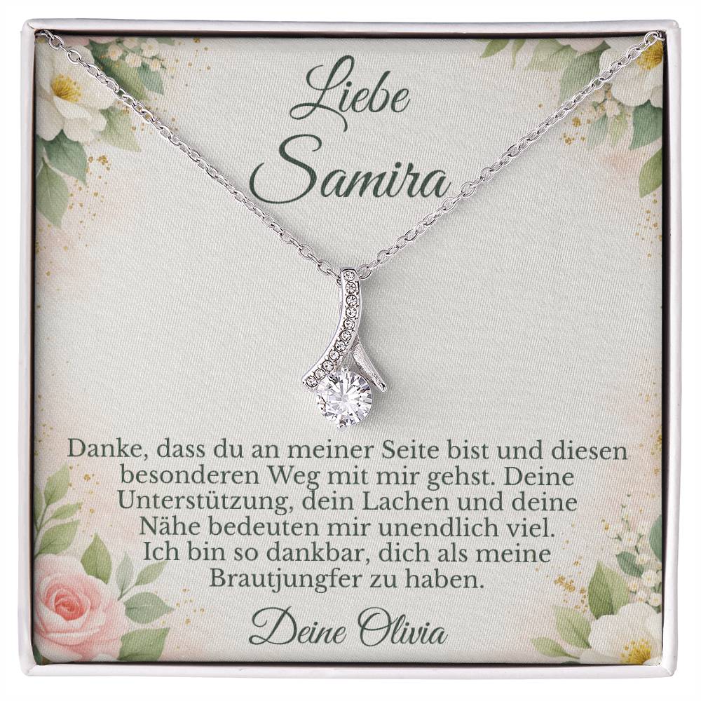 personalisierte karte brautjungfer geschenk