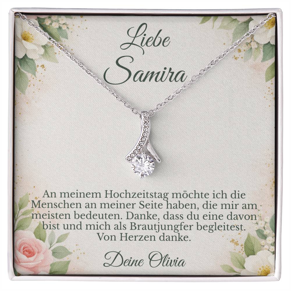 personalisierte karte brautjungfer geschenk