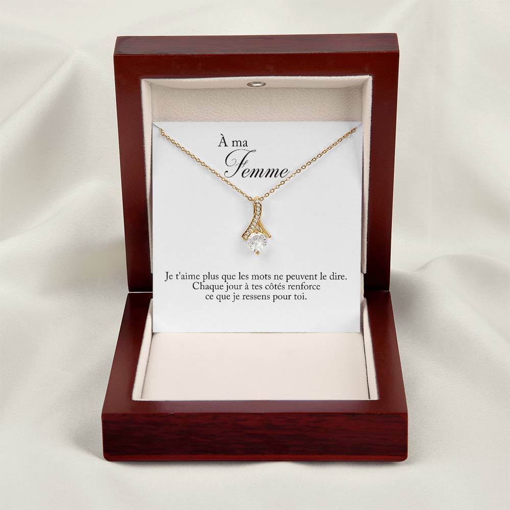 Cadeau de mariage pour femme : magnifique collier pour célébrer leur amour