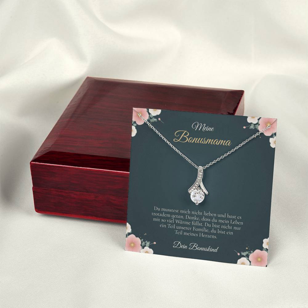 Stiefmutter Hochzeitsgeschenk – Kette mit Karte von Stieftochter