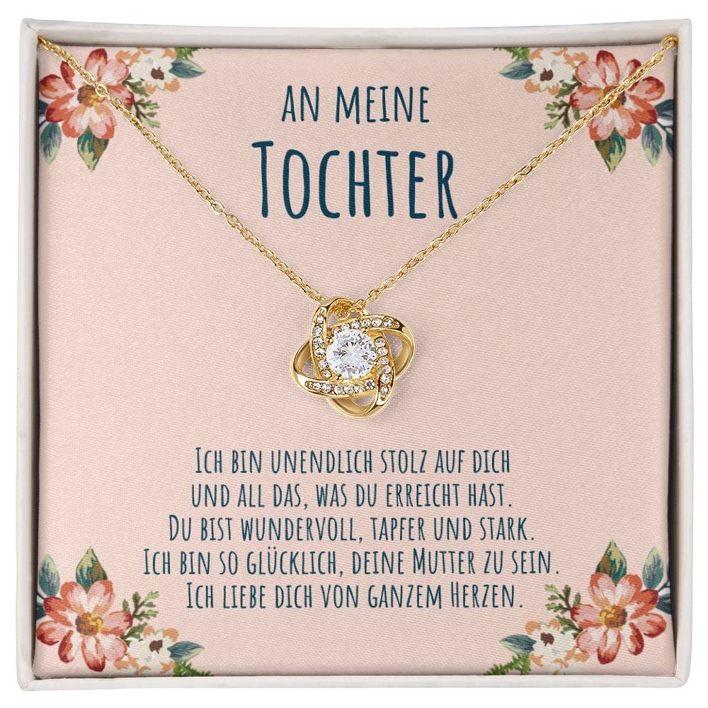 'Ich bin unendlich stolz' Liebesknoten Halskette