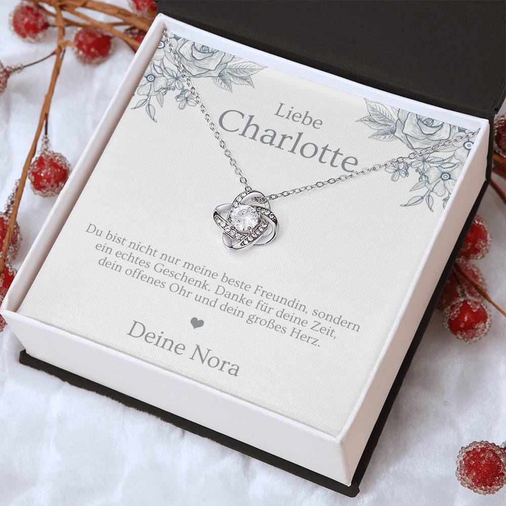 Weihnachtsgeschenk für die beste Freundin – Schmuck mit emotionaler Karte