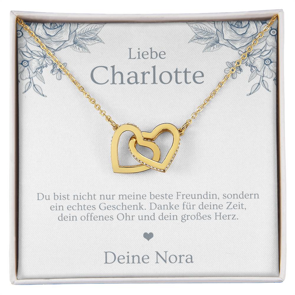 Schmuck Geschenk für die beste Freundin mit Personalisierung und Geschenkbox