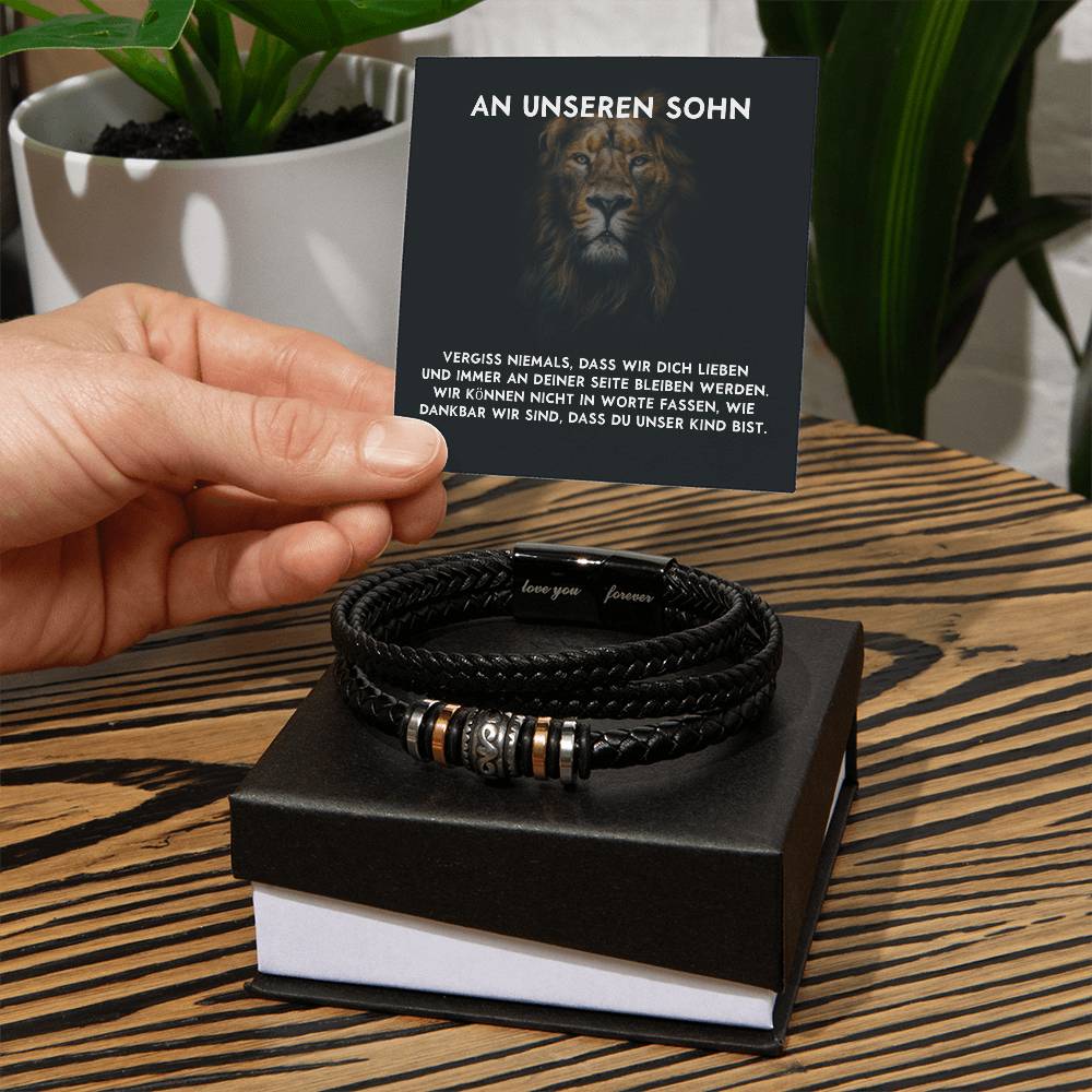 'Vergiss niemals - Wir Form' Herren Armband