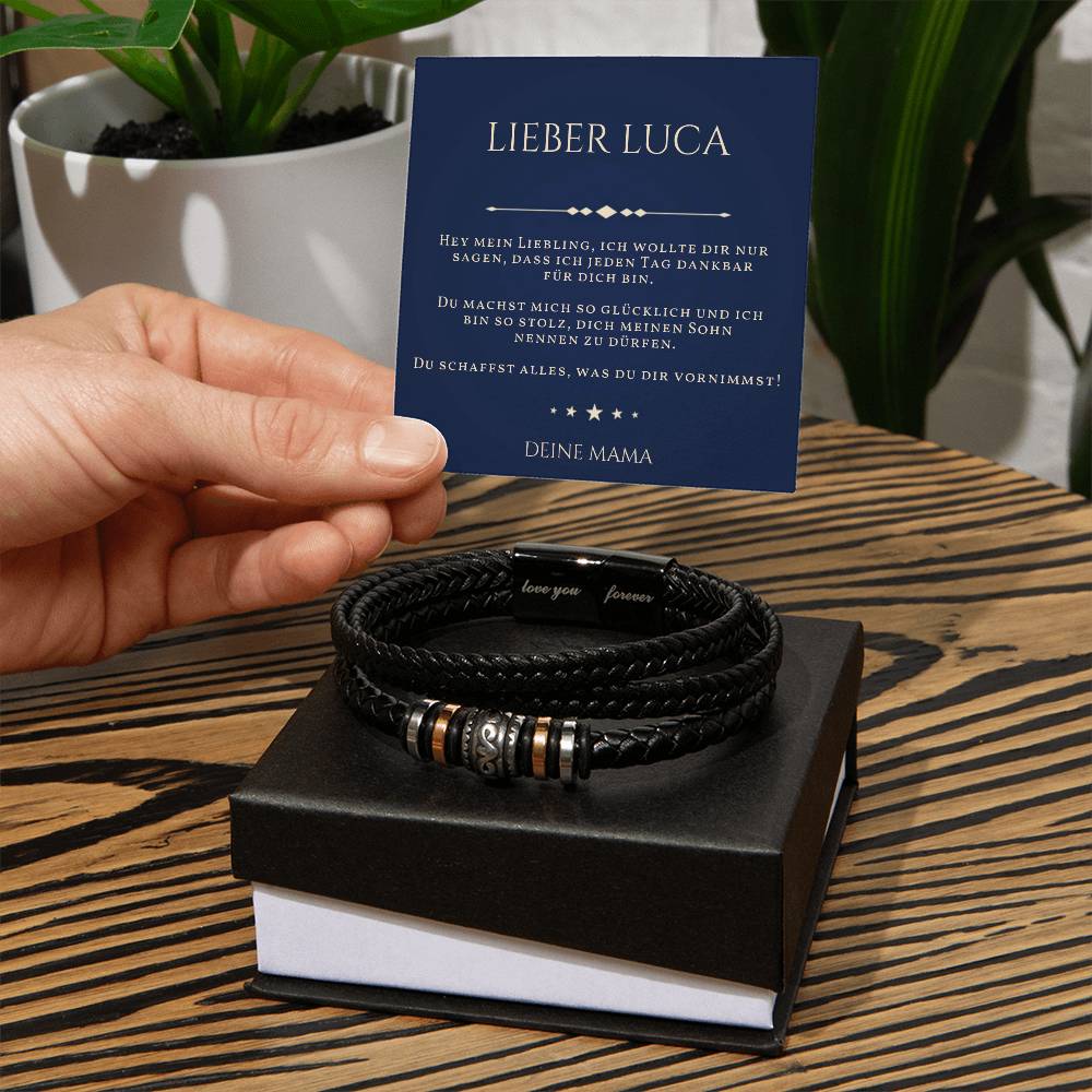 Besonderes Geschenk für Sohn - Ein einzigartiges Armband-Set zur Feier der Liebe