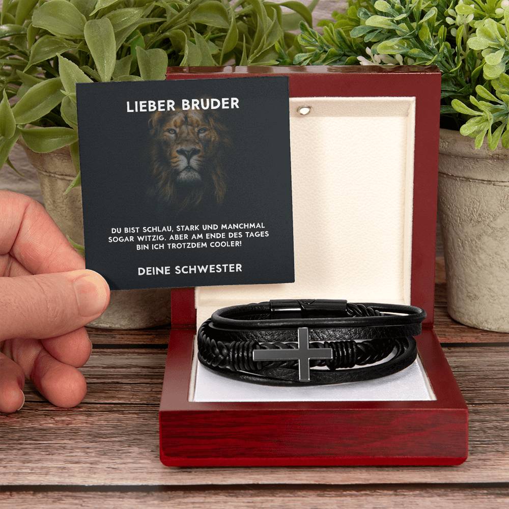 Geschenk für Bruder von Bruder – Armband in edler Geschenkbox