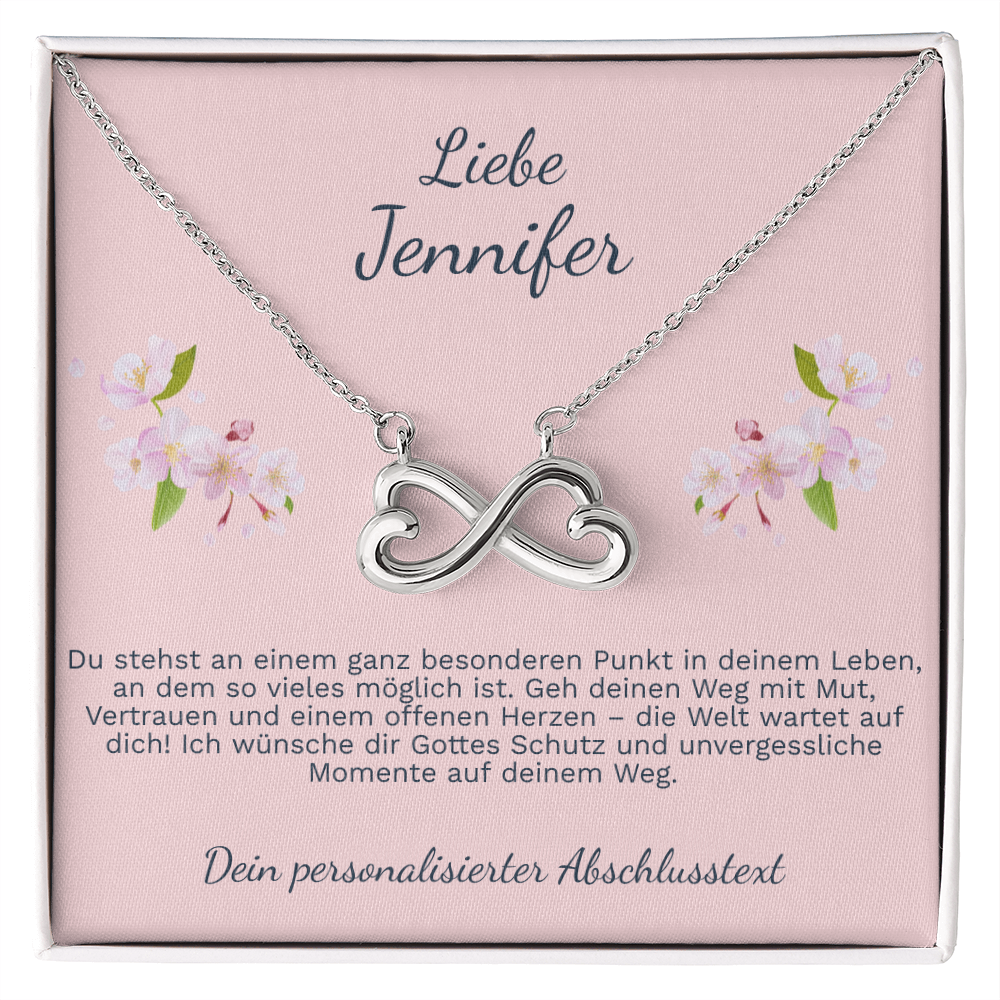 Elegante Halskette als Geschenk zur Konfirmation für Mädchen mit Schmuckbox