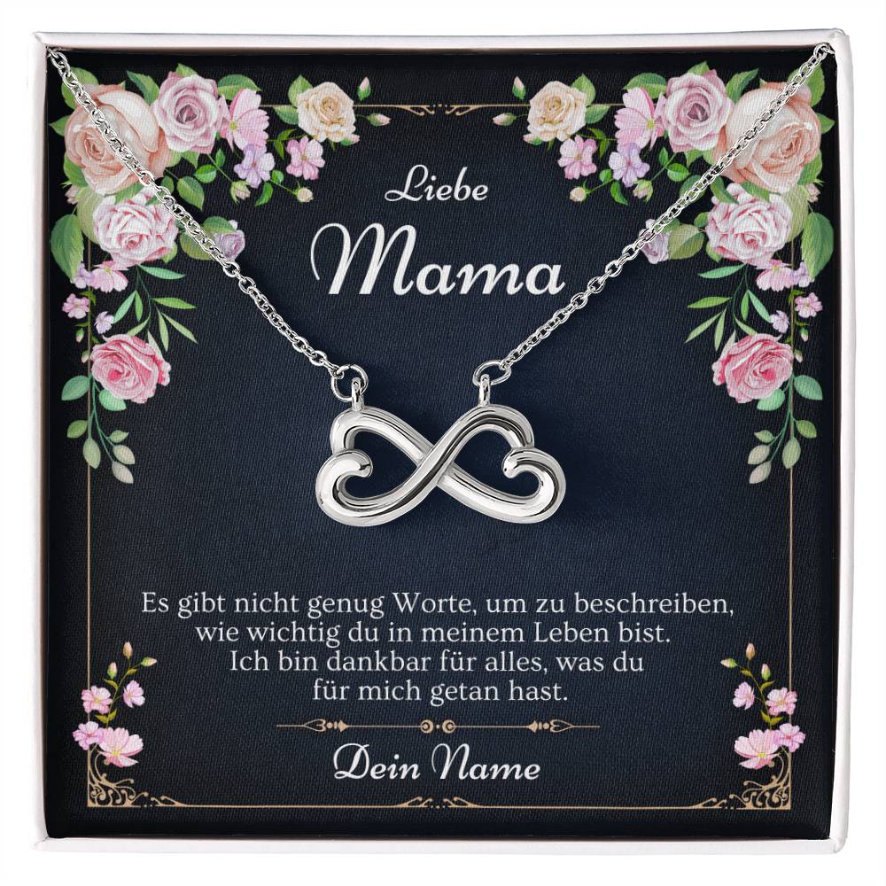 Schmuckgeschenk für Mama – Halskette mit Zirkonia-Anhänger in edler Geschenkbox